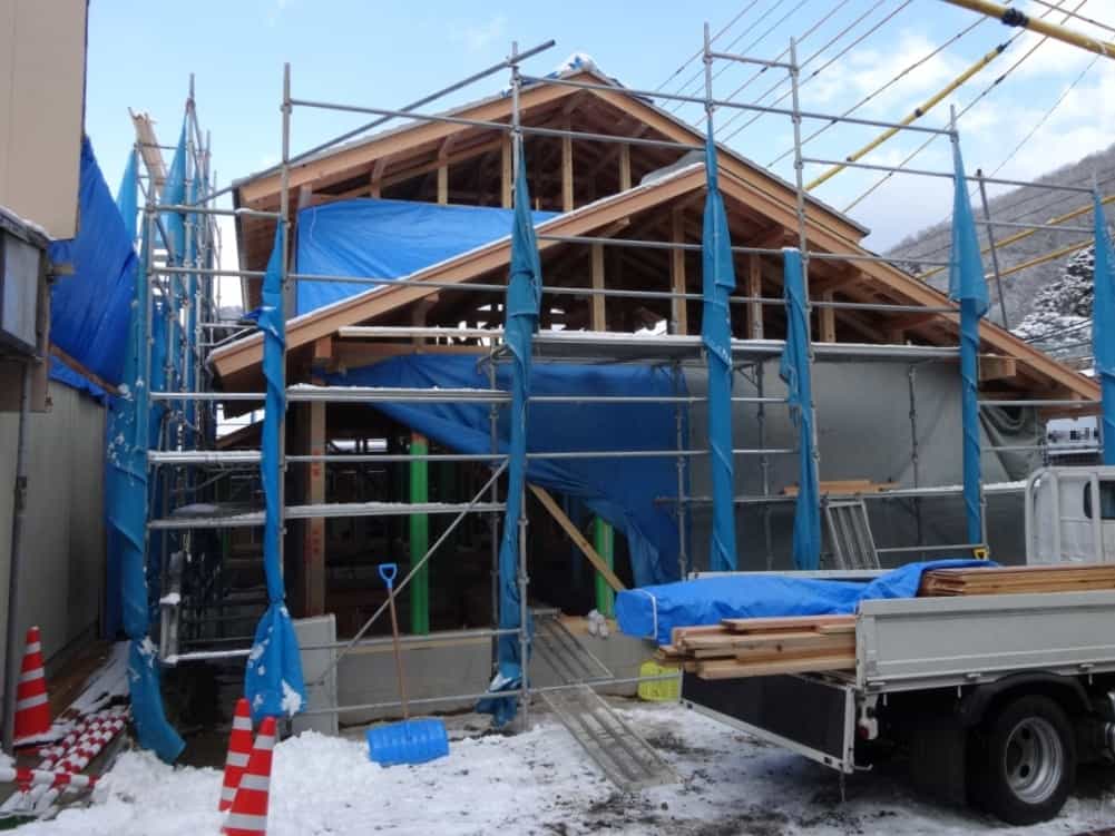 古材の再利用 (梁組)