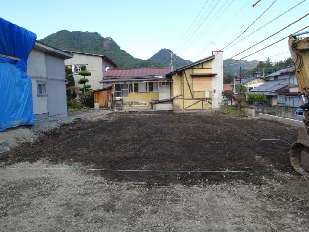 温泉街の地鎮祭